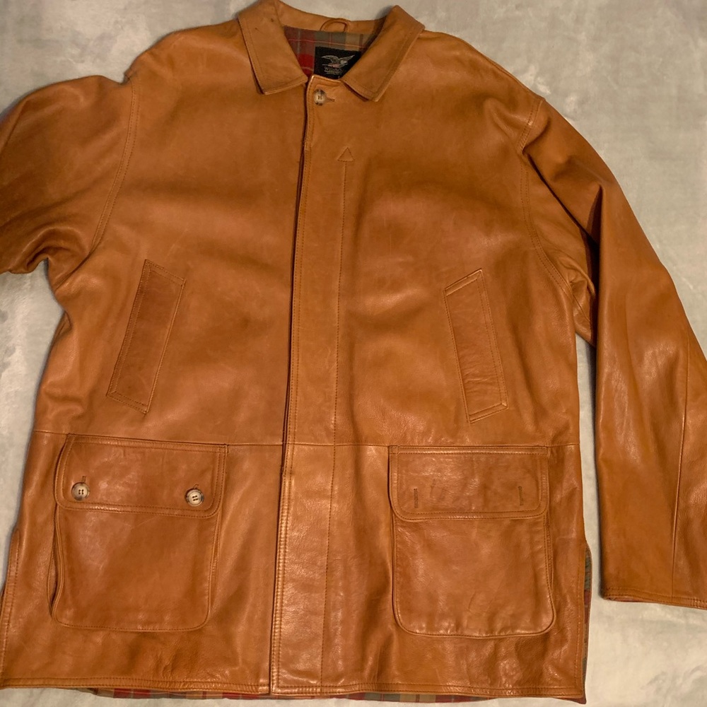 Willis & Grieger leather coat